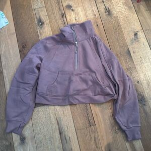 Mauve lululemon oversized scuba funnel neck m/l